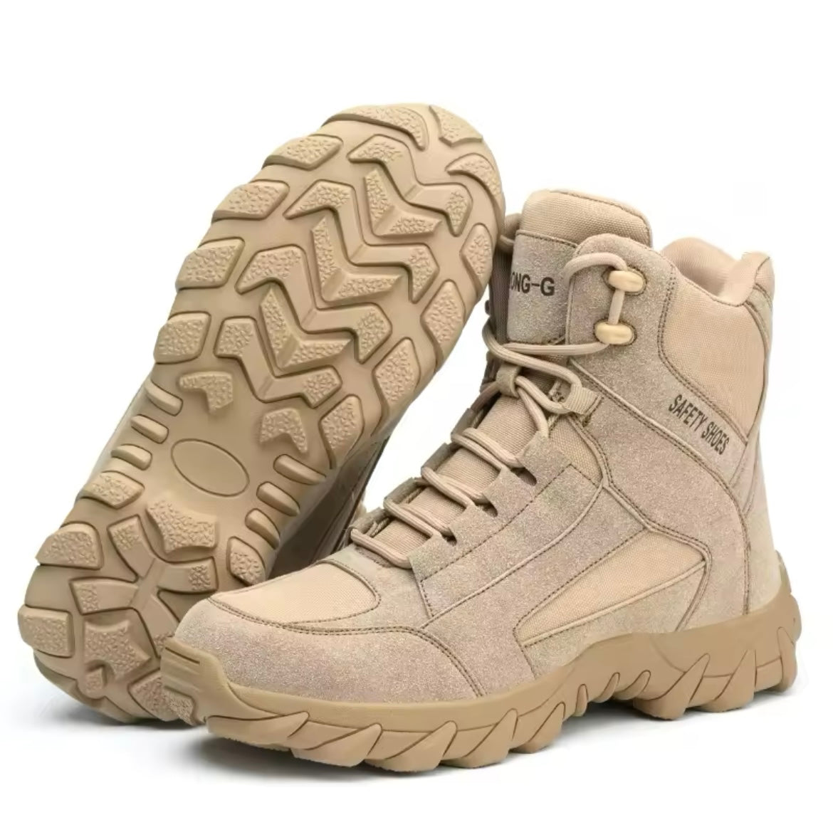 Khaki Safety Boots