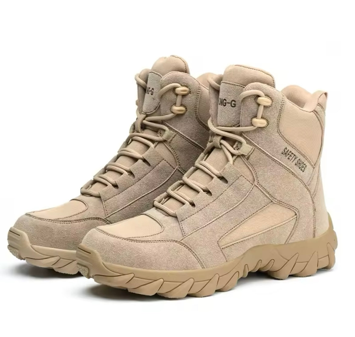 Khaki Safety Boots