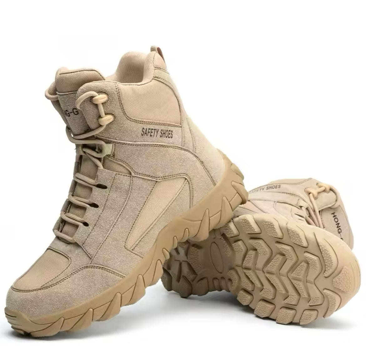 Khaki Safety Boots