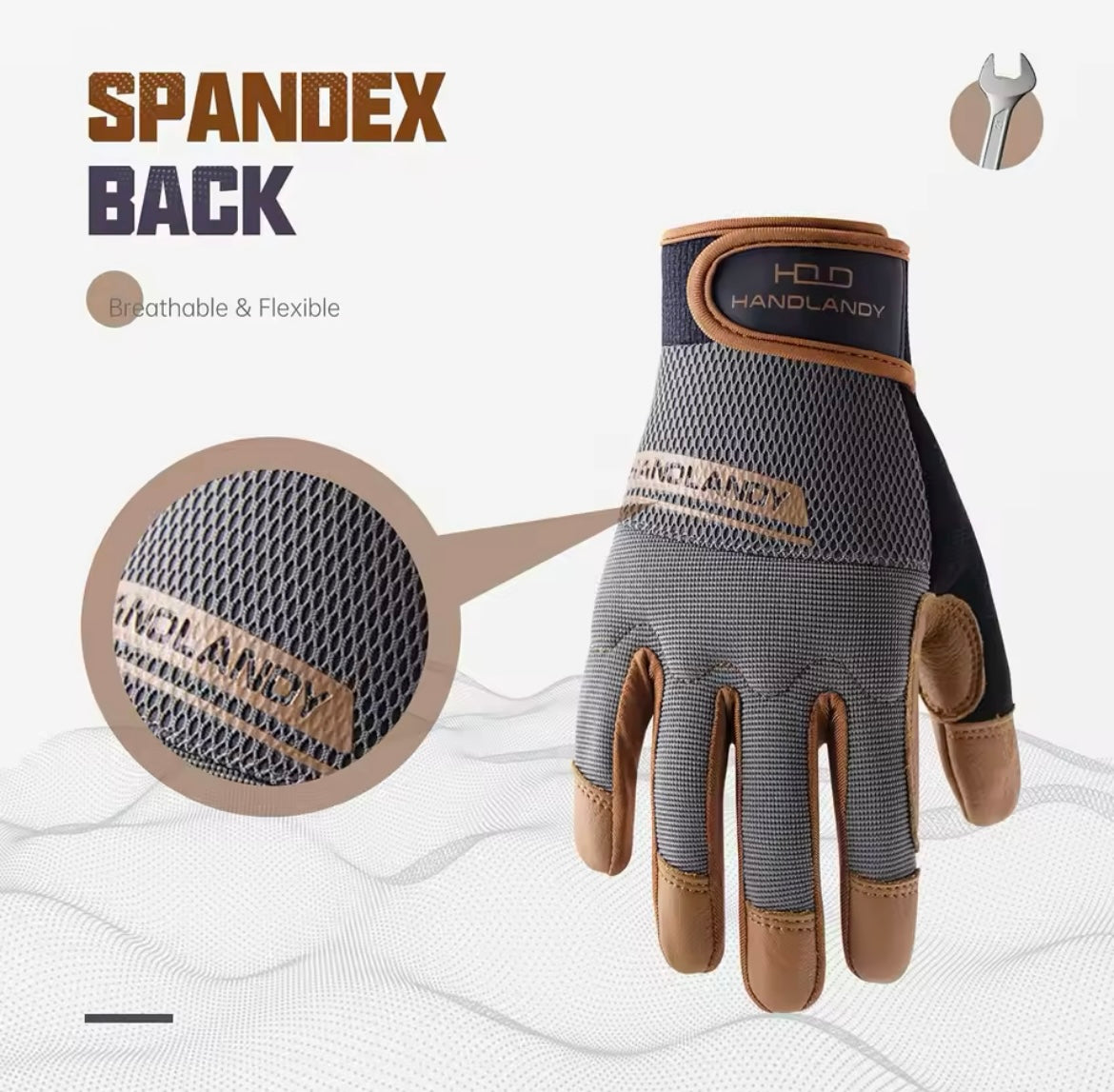 HANDLANDY Cowhide Safety Gloves